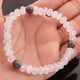 Natural Chalcedony Beaded Bracelet - Beads Bracelet -Single Wrap Bracelet- Gemstone Bracelet BB006