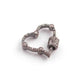 1 Pc Pave Diamond Heart Shape Designer Carabiner - Diamond Lock with Screw On Mechanism 24mmx20mm CB151