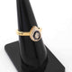 1 Pc  Rosecut Diamond Designer Pear Shape Ring - 925 Sterling Vermeil - Polki Ring Rd138