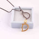 1 PC Pave Diamond Letter " D" Shape Pendant Over 925 Sterling Silver & Yellow Gold - 22mmx13mm-8mmx5mm PD910