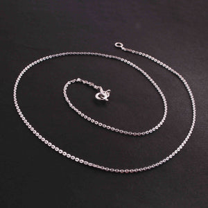 925 Sterling Silver Necklace, Silver Chain Necklace,925 Sterling Silver Necklace 18 Inches sc001