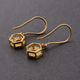1 Pair Rosecut Diamond Earring -925 Sterling Vermeil & Silver - Polki Earrings 11mmx8mm-16mmx9mm ED093