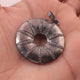 1 Pc Pave Diamond Donut Designer Pendant -925 Sterling Silver -Necklace Pendant 39mmx35mm PD1545