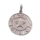 1 Pc Pave Diamond Round Designer Center In Star Pendant -925 Sterling Silver -Necklace Pendant 36mmx32mm  PD1538