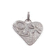 1 Pc Antique Finish Pave Diamond Heart With Butterfly Pendant - 925 Sterling Silver- Necklace Pendant 30mmx33mm PD1509