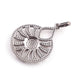 1 Pc Pave Diamond Round Designer Lamp Pendant -925 Sterling Silver -Necklace Pendant 41mmx29mm PD1508