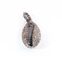 1 Pc Antique Finish Pave Diamond Designer Fancy Pendant - 925 Sterling Silver- Necklace Pendant 28mmx15mm PD1003