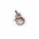 1 PC "New Multi Stone & Pave Diamond" Small Lobster Over Sterling Silver With Ring- 18mmx10mm LB002