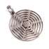 1 Pc Pave Diamond Round Designer Pendant -925 Sterling Silver -Necklace Pendant 40mmx36mm PD1432