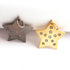 1 Pc Pave Double Cut Diamond Star Pendant - 925 Sterling Silver/ Yellow Gold Vermeil - Star Pendant 29mmx28mm PD1458