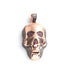 1 Pc Pave Diamond Two Tone Pendant - Ruby Skull -Rose Gold Vermeil - Skull Pendant PD808
