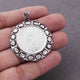 1 Pc Pave Diamond With Rose Cut Diamond Victoria King Coin Pendant-925 Sterling Silver Round Shape Diamond Pendant 38mmx34mm PD1811
