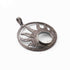 1 Pc Pave Diamond Sun Shaker Pendant Pave Diamond Pendant -925 Sterling Silver 42mmX38mm PD255