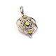 1 Pc Antique Finish Pave Diamond with Ethiopian Opal Designer Pendant - 925 Sterling Silver- Necklace Pendant 35mmx21mm PD358
