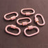 1 Pc Pink Color Designer Enemel Brass Carabiner - Brass  - Enemel Lock 30mmx19mm CB125