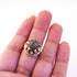 1 PC Beautiful Pave Diamond Ring Center in Rose Cut Diamond - 925 Sterling Vermeil- Polki Ring Size-8.25 Rd329