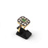 1 PC Beautiful Pave Diamond with Rose Cut Diamond Center in Emerald Ring  - Sterling Vermeil- Polki Ring Size-8 RD035