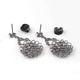 1 Pair Top Quality Rose Cut Diamond Designer Earring - Diamond Earrings - 925 Sterling Silver 21mmx18mm-33mmx31mm ED327