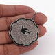 1 Pc Pave Diamond Bakelite Designer Flower Charm Pendant Over 925 Sterling Silver - 37mmx33mm RRPD019