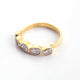 1 Pair Top Quality Rose Cut Diamond Designer Ring - Diamond Ring - 925 Sterling Vermeil/Silver RD310