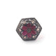 1 PC Beautiful Pave Diamond Ruby With Rose Cut Diamond Ring - 925 Sterling Silver - Polki Ring Size-7 Rd085