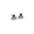 1 Pair Antique Finish Pave Diamond  Bakelite Star  Stud Earrings - 925 Sterling Silver- 10mm RRED013