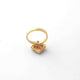 1 Pc Beautiful Pave Diamond - Rose cut Diamond Designer Ring - 925 Sterling Vermeil - Polki Ring Rd404
