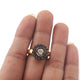 1 PC Pave Diamond Finest Quality Rose Cut Diamond Ring - 925 Sterling Vermeil -Flower Polki Ring Size 7.5 RD410
