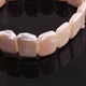 Pearl Coated Beaded Bracelet - Beads Bracelet -Single Wrap Bracelet- Gemstone Bracelet BB013