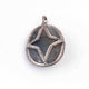 1 Pc Pave Diamond Labradorite With Star Pendant Over 925 Sterling Silver - Oval Shape Pendant 47mmx34mm PD2013
