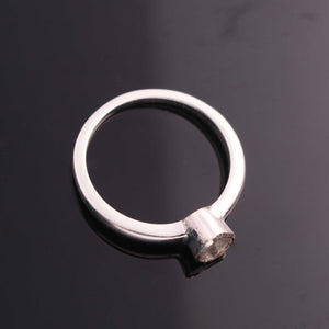 1 Pair Top Quality Rose Cut Diamond Designer Ring - Diamond Ring - 925 Sterling Vermeil/Silver RD311