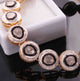 1 Pc Excellent Designer Rose Cut Diamond Bracelet - 925 Sterling Vermeil - Polki Bracelet Size: 7.75 Inches BD041