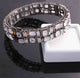 1 Pc Pave Diamond Designer Rainbow Moonstone & Multi Tourmaline Bangle Bracelet - 925 Sterling Silver -Bracelet With Lock Size: 2.10 BD262