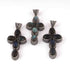 1 Pc Designer Cross 925 Sterling Silver Plated With High Quality Labradorite  Pendant - OS008