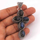 1 Pc Designer Cross 925 Sterling Silver Plated With High Quality Labradorite  Pendant - OS008