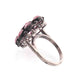 1 PC Beautiful Pave Diamond Ruby - 925 Sterling Silver - Gemstone Ring Size -8 RD479
