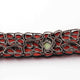 1 Pc Pave Diamond Coral & Ethiopian Opal Designer Bracelet - 925 Sterling Silver Diamond  Bracelet Size: 7.5-Inches BD335