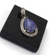1 Pc Pave Diamond With Tanzanite Pear Pendant Over 925 Sterling Silver 27mmx18mm PD1827