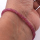 Ruby Coated Beaded Bracelet - Beads Bracelet -Single Wrap Bracelet- Gemstone Bracelet BB012
