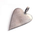 1Pc Pave Diamond Heart 925 Sterling Silver Heart Pendant  - Heart Pendant 40mmx30mm PD1033