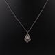 1 Pc Rosecut Diamond Necklace Chain With Lobster Lock - 925 Sterling Silver -Polki Necklace Chain 20mmx11mm PD914