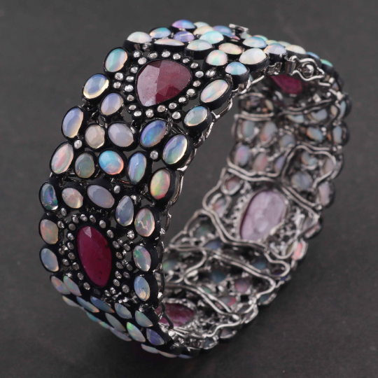 Jewelry :: Bracelets :: Beaded Bracelets :: 4mm Genuine Ruby Bracelet |  Natural Gemstone