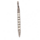 1 Pc Pave Diamond With Rose Cut Spike Pendant Over 925 Sterling Silver & Vermeil -Polki Spike Pendant 64mmx4mm PD943