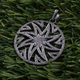 1 Pc Pave Diamond Round Shape Star Pendant Over 925 Sterling Silver- Necklace Pendant 45mmx40mm PD102