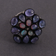 9gm 1 PC Beautiful Pave Diamond Tanzanite Ring Center In Opal - 925 Sterling Silver - Gemstone Ring Size -7 RD152