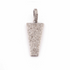 1 PC Pave Diamond Arrow Pendant Over 925 Sterling Silver - Vermeil - Fancy Pendant 35mmx14mm PD123