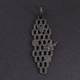 1 Pc Antique Finish Pave Diamond Bee Web Pendant - 925 Sterling Silver- Necklace Pendant 54mmx22mm PD1256