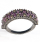 1 PC Antique Finish Pave Diamond & Amethyst Baguette Ring - 925 Sterling Silver -Eternity Ring - Dainty Ring Size -7 RD413