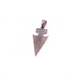 1 Pc Pave Diamond Arrowhead 925 Sterling Silver & Vermeil Pendant - Arrowhead Pendant 31mmx14mm PD904