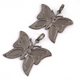 1 Pc Antique Finish Pave Diamond Butterfly Pendant - 925 Sterling Silver -Diamond Pendant 39mmx45mm PD1327